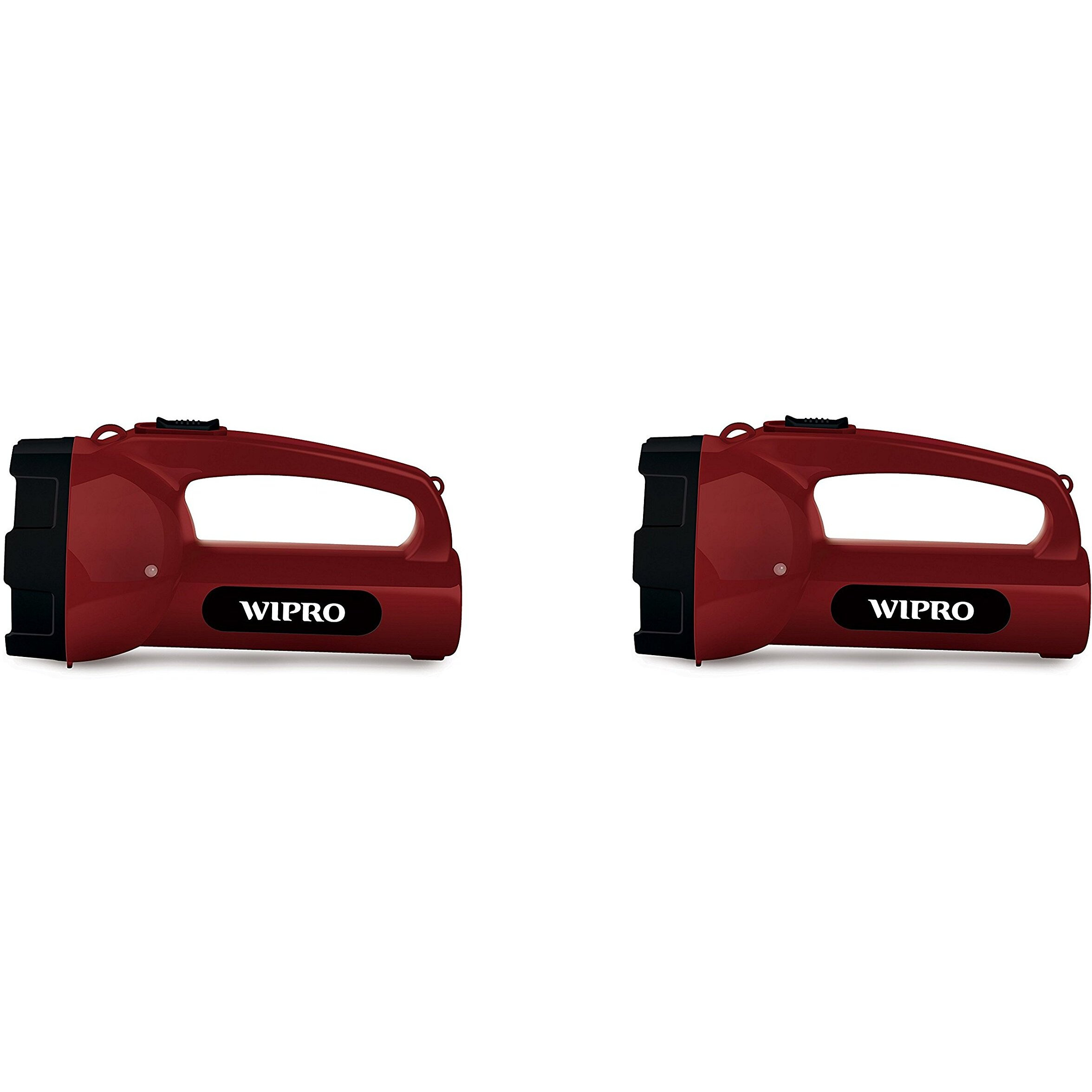 Wipro Emerald Rechargeable LED Torch-Red (Pack of 2)