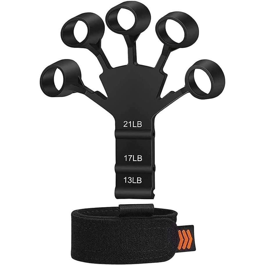 Feora9X Finger Gripper Strength Trainer Yoga Resistance Band Finger Expansion Extension Exerciser For Hand, Finger, And Wrist Muscles Climbing Finger Strengthener Guitar Finger Stretcher Exerciser