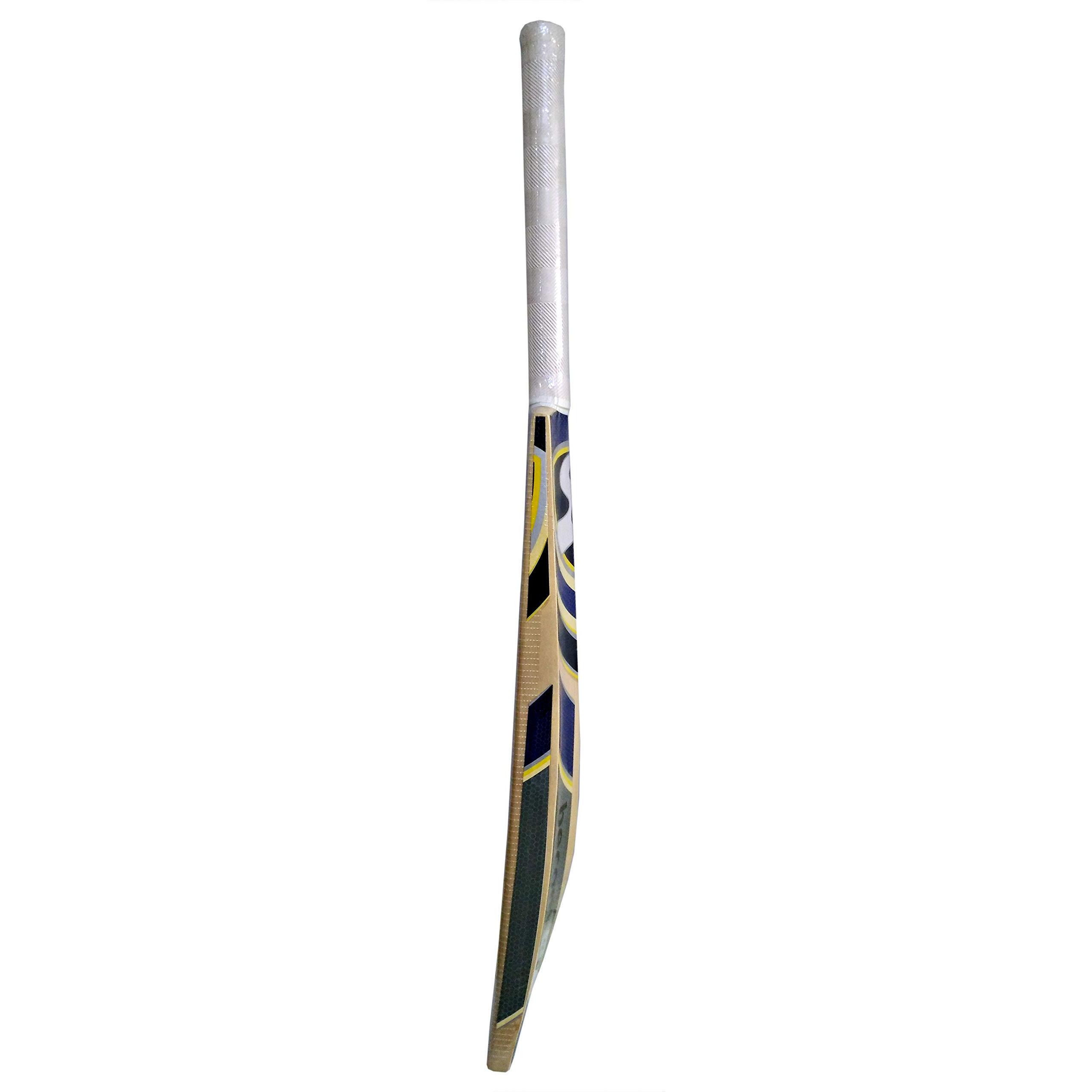 Sg Sierra Plus Kashmir Willow Cricket Bat (Size Short Handle,Leather Ball), Multicolour, Wood