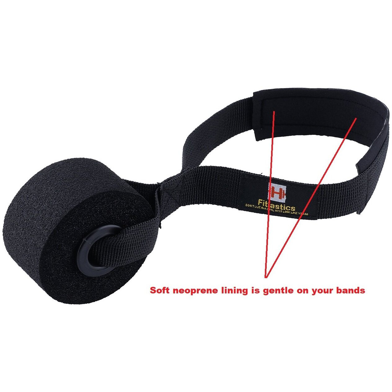 Fitlastics Resistance Loop Bands Set for Squats, Stretching, Strength Training Exercises, HIPS & Glutes Heavy Workouts for Men & Women (Pink Loop + Red Pullup Band Combo)
