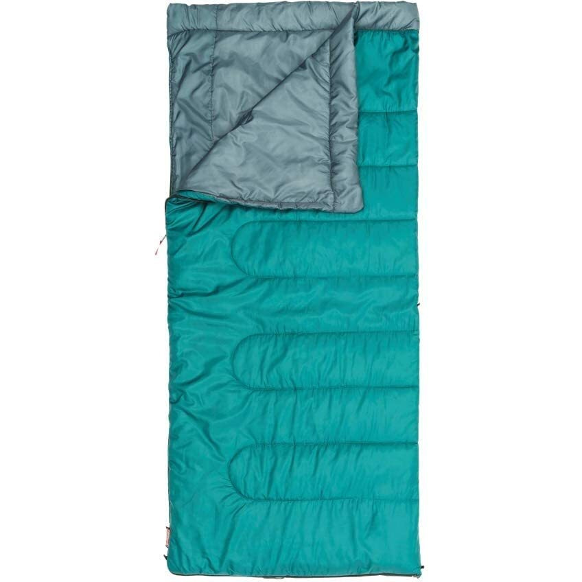 Coleman Polyester Atlantic Sleeping Bag for Adults | -10 C to 8  C | Lightweight Rectangular Sleep Bag for Traveling and Outdoors (Get Complimentary 1 Coleman BYOT Camping Nightout Event Pass)