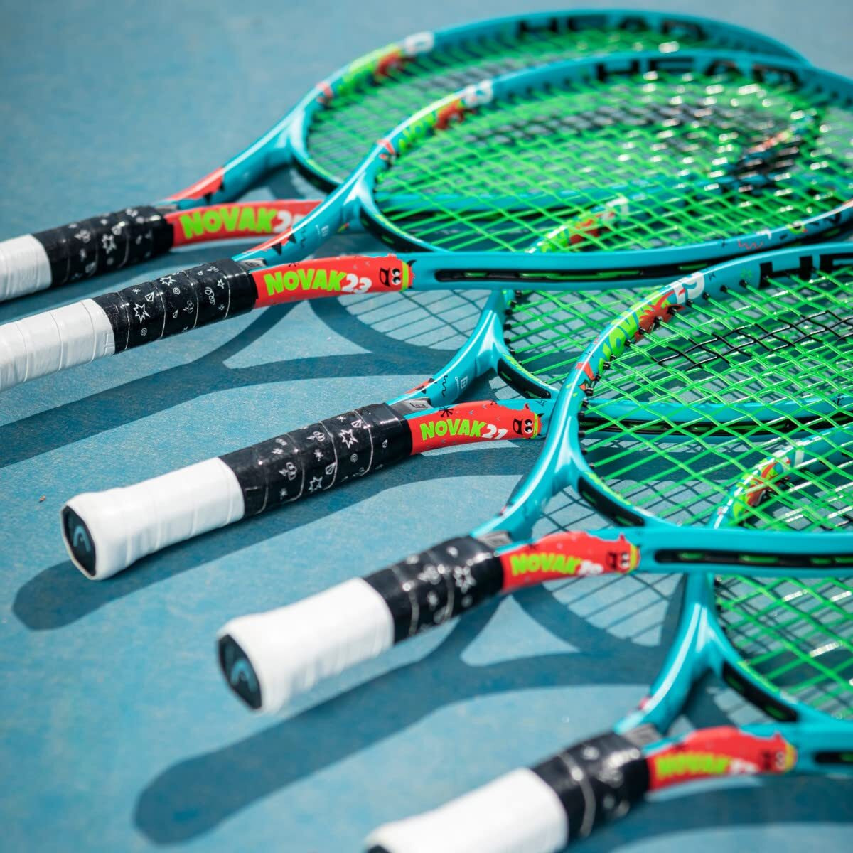 HEAD Novak 25 Junior Aluminum Tennis Racquet (Strung) Turquoise