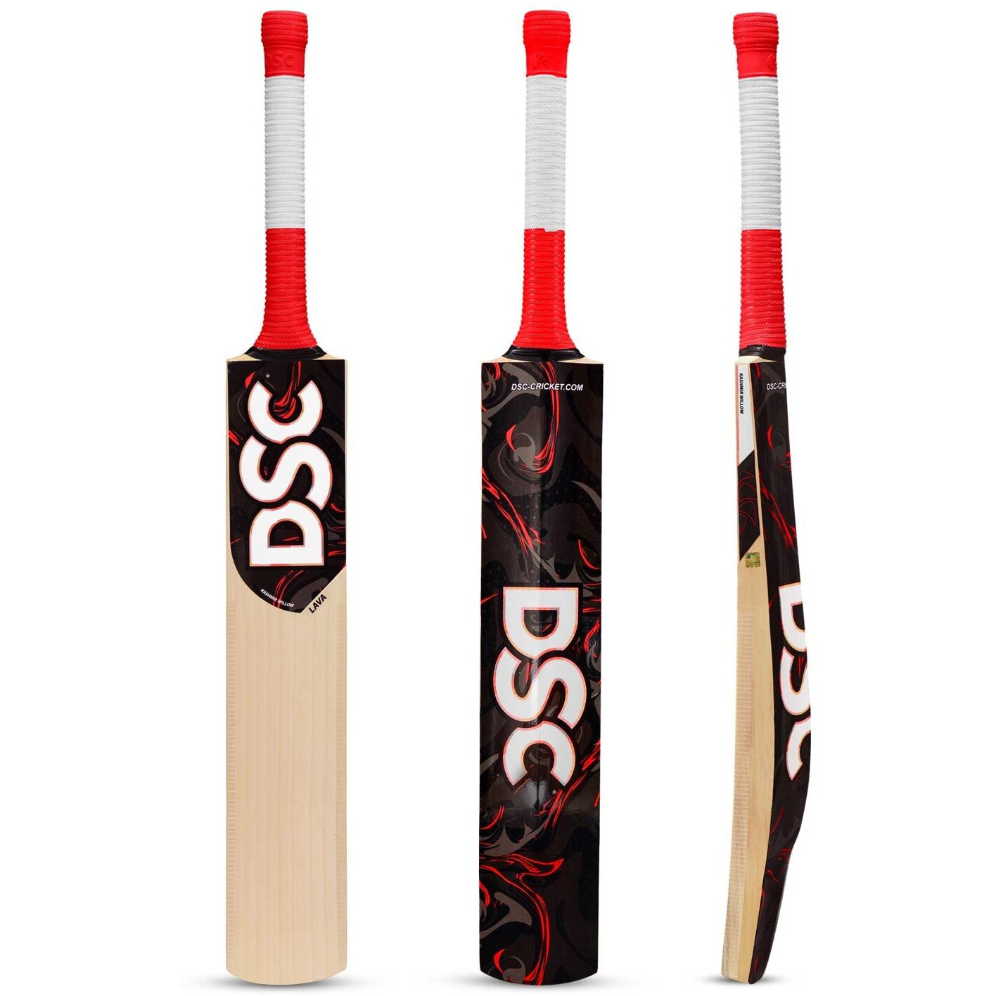 DSC Lava Kashmir Willow Short Handle Cricket Bat, Size - 4