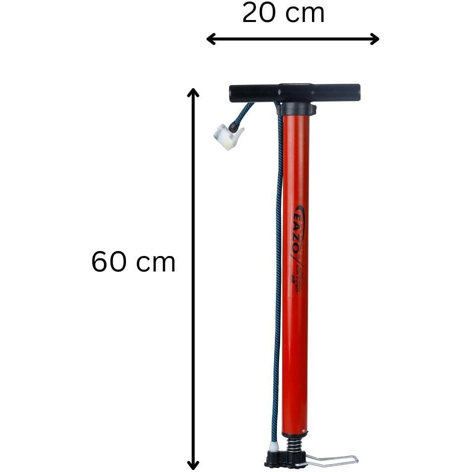 Eazo Steel Multipurpose Air Pump with Needle (Use for Car,Bicycles,Scooters,Balls,Bikes Etc)