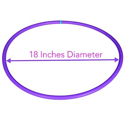 Fitfix Hula Hoop Fusion Welded Joint-18 Inch in Diameter for Kids Age 3+, Pack of 1 - Includes Carry Bag for Easy Portability