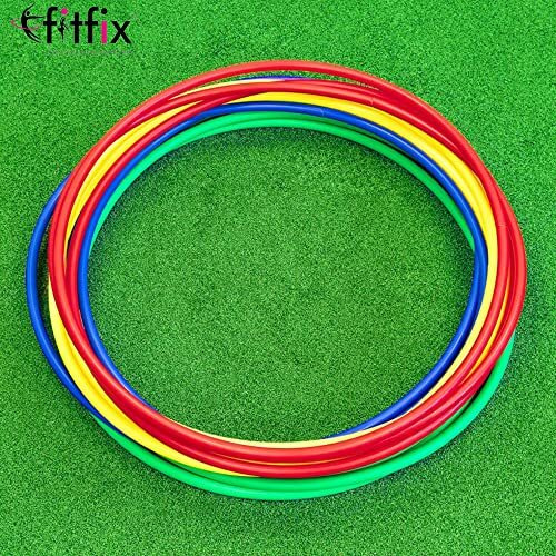Fitfix Hula Hoop Fusion Welded Joint-18 Inch in Diameter for Kids Age 3+, Pack of 1 - Includes Carry Bag for Easy Portability