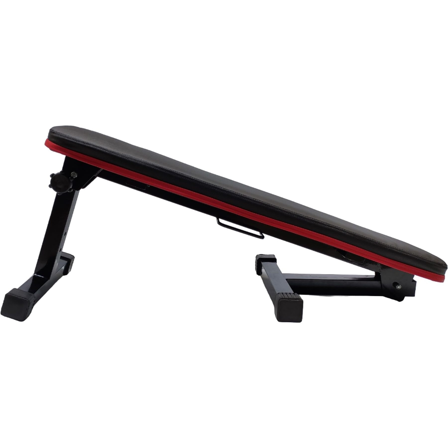 SNOWA Foldable Flat Travel Weight Bench for Multipurpose Fitness Exercise Gym Workout, Heavy Duty Bench for Home & Pro Gym Fold to 6 inch High (42 inch, Black) Weight Limit 200 Kg