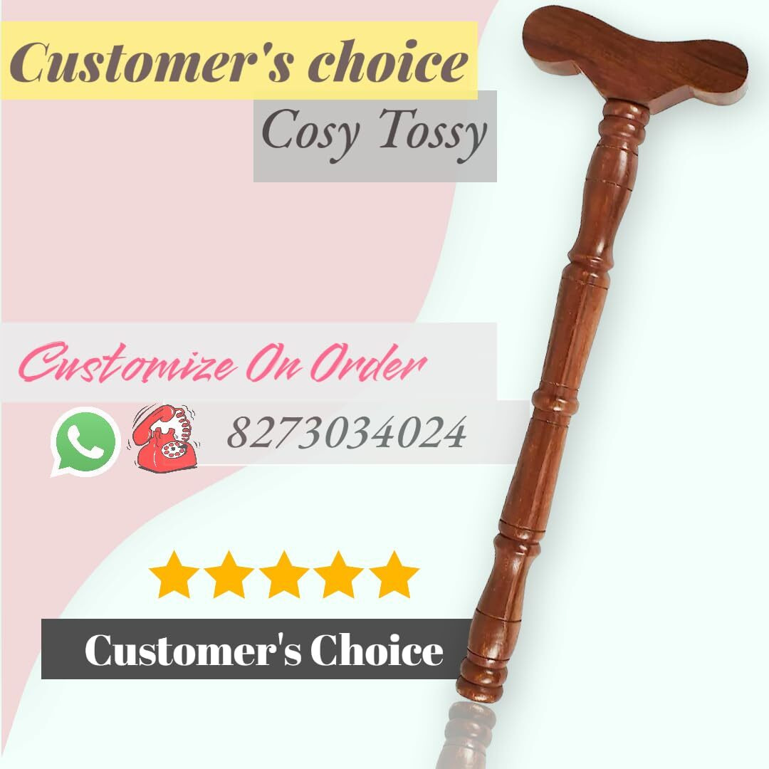 cosy tossy T-Shaped Yoga Danda Meditation Stick New Natural