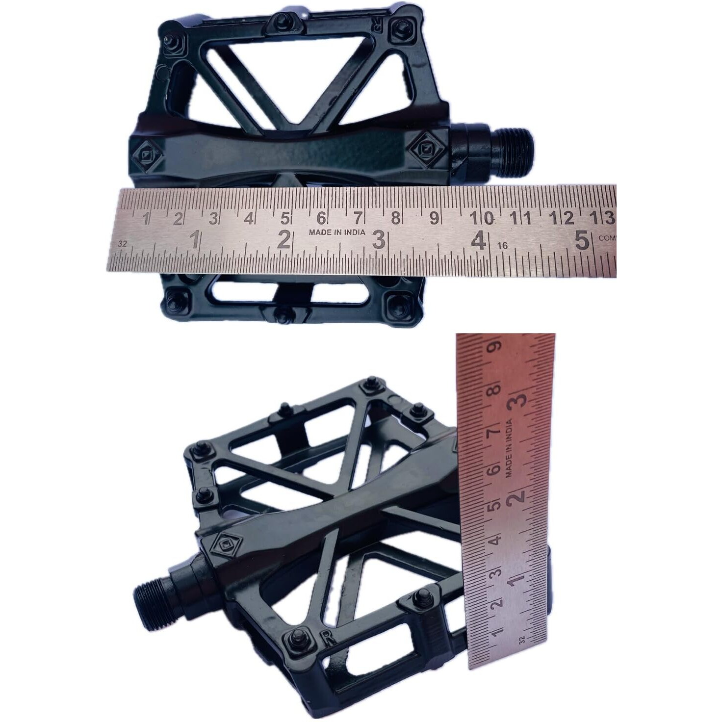 Wavva Mountain Bike Pedals MTB Pedal for BMX Non-Slip Lightweight Aluminum Alloy Off Road Bicycle Cycling Platform Cycle Pedal. (Quality Product Only)