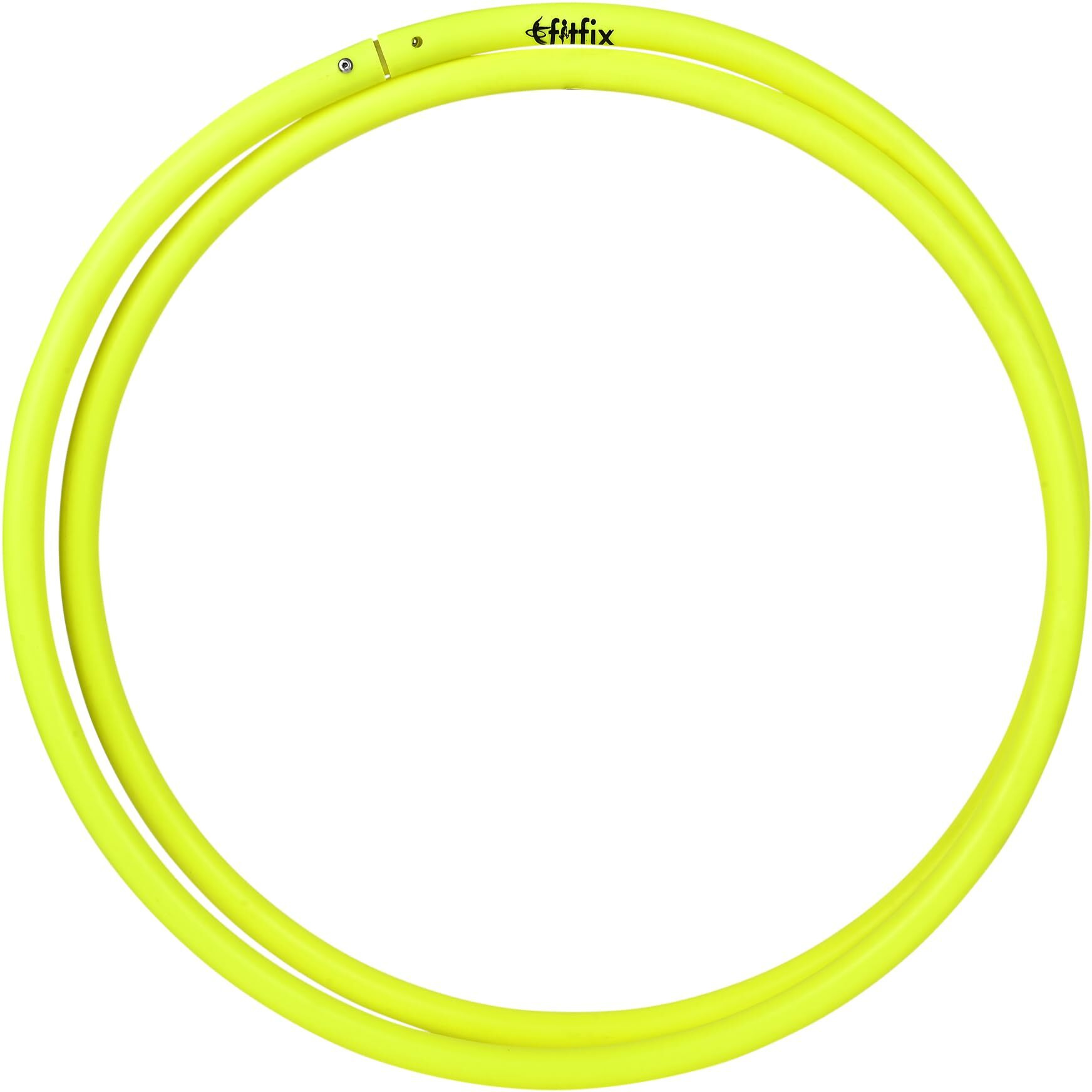 Fitfix 30-Inch Collapsible 5 Pcs Traveller Hula Hoop Set Your Ultimate On-The-Go Fitness Companion - Pack of 5 Portable Hula Hoops for All Ages, Complete with Carry Bag