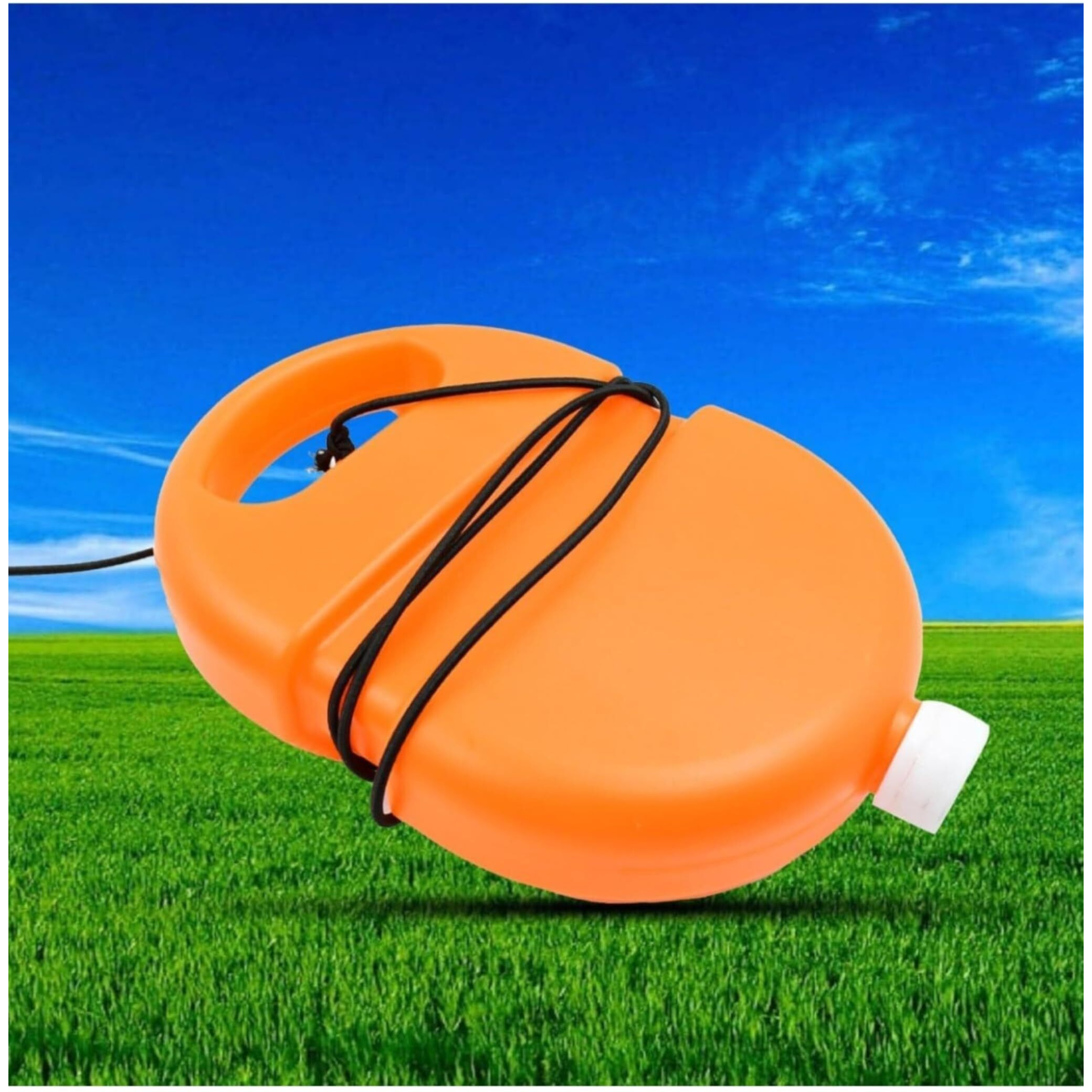 Honest Store - Football Trainer Rebound Ball with String Solo Football Trainer Set Self Football Practice Ball with String Trainer Rebound Ball with Rope Fill Sand or Water. (Football Trainer Set)