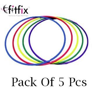 Fitfix Hula Hoop Fusion Welded Joint - 18  Diameter, Pack of 5 PS - Includes Carry Bag for Easy Portability