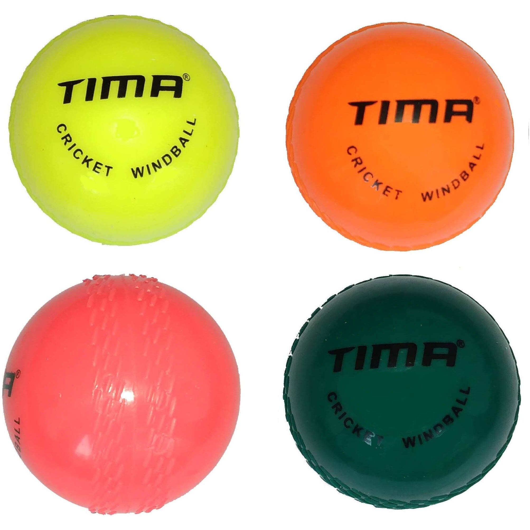 TIMA Wind Cricket Ball - Size Standard (Pack of 4)