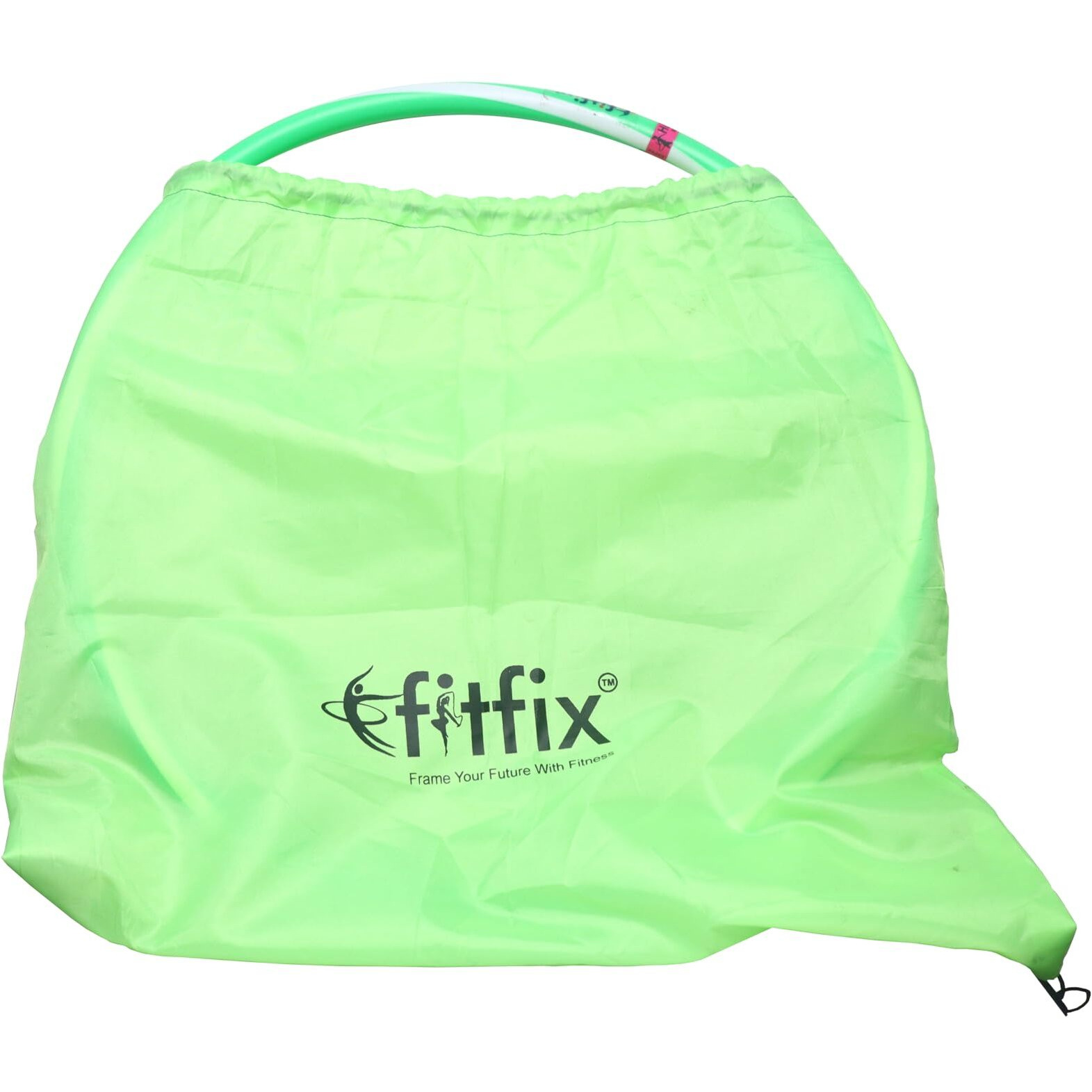 Fitfix Fusion Welded Helix Sports Hula Hoop for Boys, Girls, Kids, Children - Sniper Double Colour - 18 Inches Diameter, Pack of 1 - Includes Carry Bag