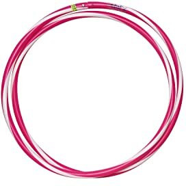 Fitfix 30-Inch Collapsible Helix Dual Colour Traveller Hula Hoop - Portable Fitness Fun On-The-Go