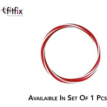 Fitfix 30-Inch Collapsible Helix Dual Colour Traveller Hula Hoop - Portable Fitness Fun On-The-Go