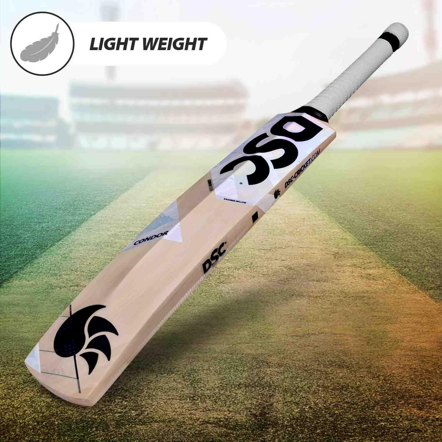 DSC Condor Flicker Kashmir Willow Cricket Bat Short Handle Mens