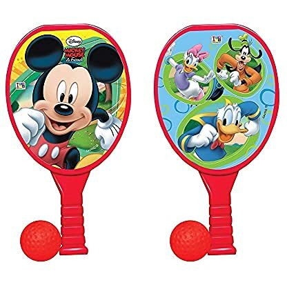 Buzzybirds Table Tennis Racquet Set for Kids (2 Bats 2 Ball) Multi Colour