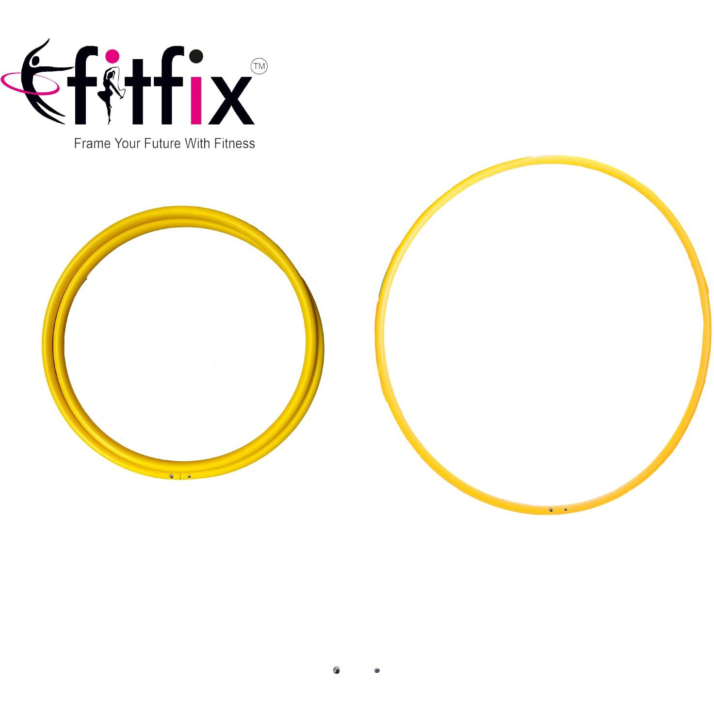 FitFix 74 cm Collapsible Traveller Hula Hoop - Portable Fitness Fun On-The-Go - Lightweight, Durable, and Versatile Exercise Hoop for Adults and Kids - Includes Carry Bag - Ideal for Exercise, Yoga, and Flow Arts - Perfect for Travel and Outdoor Workouts (Pack Of 1 Pcs)