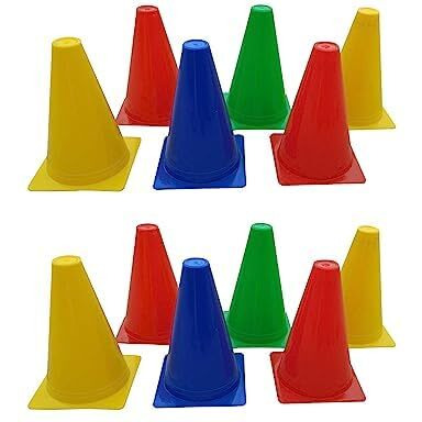 Elevate Your Training Events with FITFIX Sports 9 Inch Cone Marker pack of 48 Pcs Set Unleash Versatility and Durability for Every Activity - The Ultimate Solution comes in pack of 6- 12-18- 24- 30- 36- 42- 48 ps