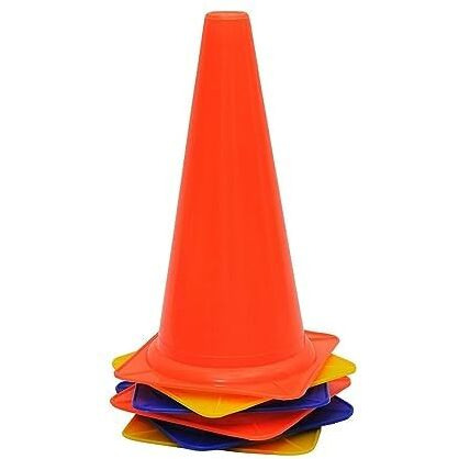 Elevate Your Training Events with FITFIX Sports 12 Inch Cone Marker Pack of 36 Pcs Set Unleash Versatility and Durability for Every Activity - The Ultimate Solution comes in pack of 6- 12-18- 24- 30- 36- 42- 48 ps