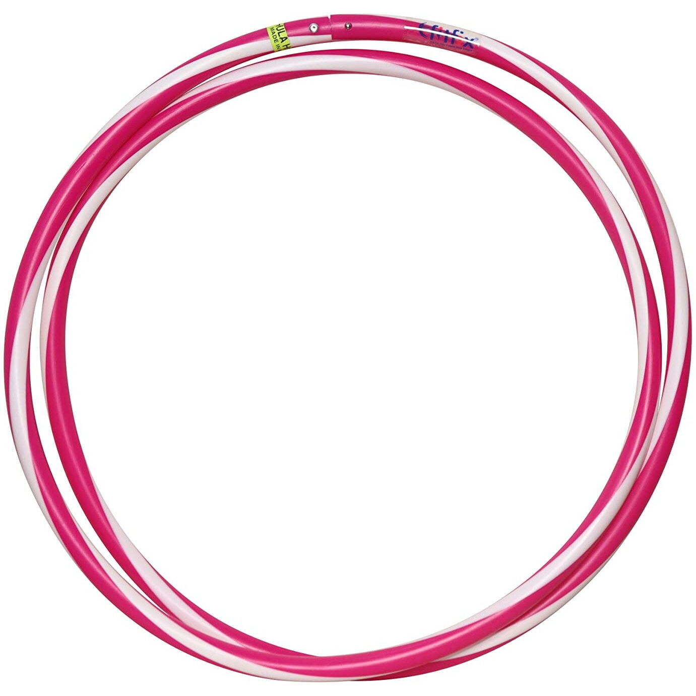 FitFix 36-Inch Collapsible Helix Dual Colour Traveller Hula Hoop - Portable Fitness Fun On-The-Go - Lightweight, Durable, and Versatile Exercise Hoop for Adults and Kids - Includes Carry Bag - Ideal for Exercise, Yoga, and Flow Arts - Perfect for Travel and Outdoor Workouts (Pack Of 1 Pcs)