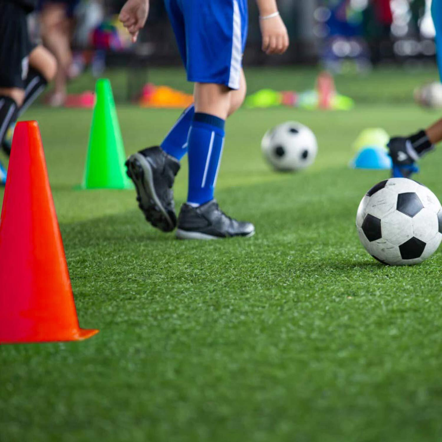 Elevate Your Training Events with FITFIX Sports 6 Inch Cone Marker 24 Pcs Unleash Versatility and Durability for Every Activity - The Ultimate Solution Comes in Pack of 6-12-18-24- 30-36- 42-48 ps