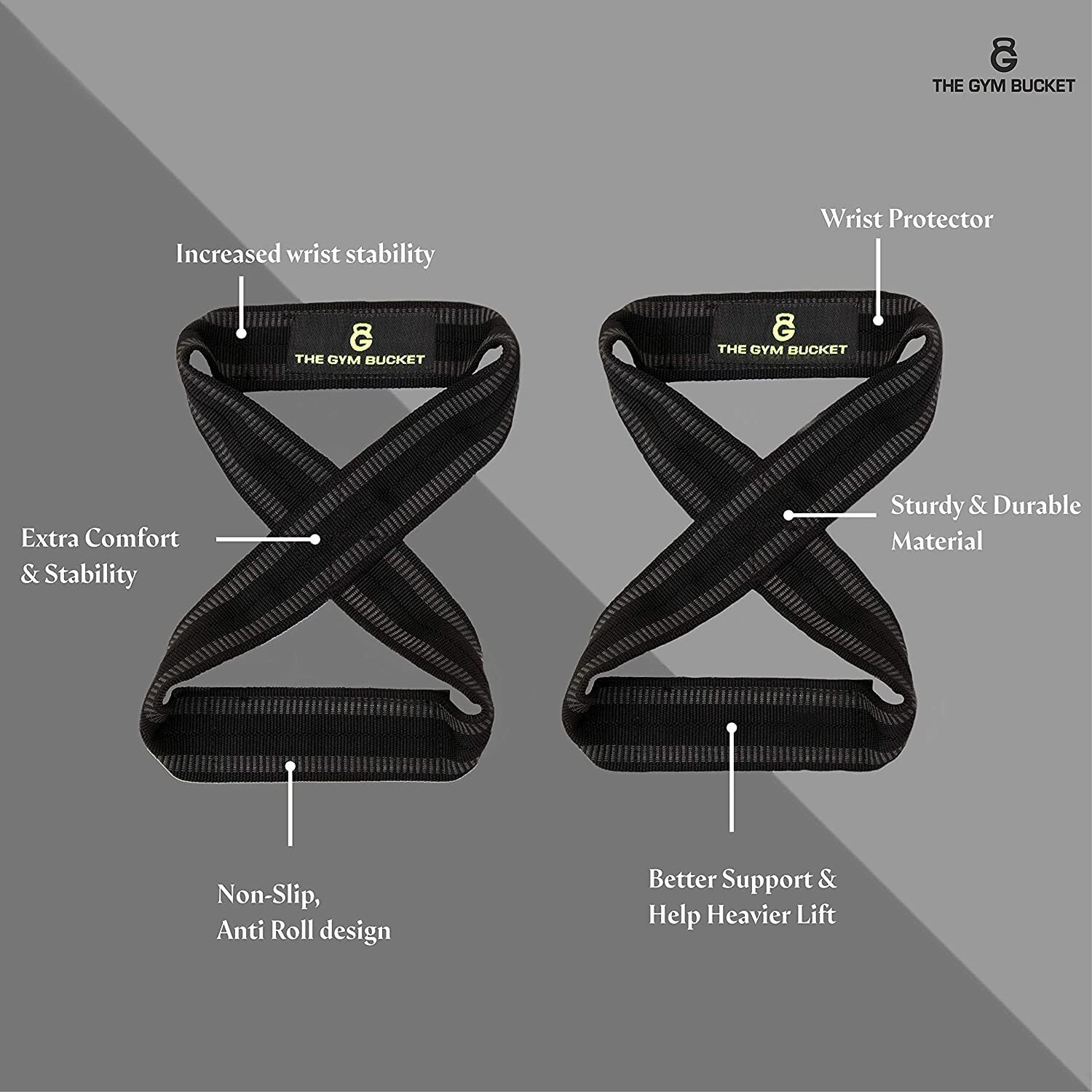 The Gym Bucket Deadlift Strap + Skipping Rope (Combo)