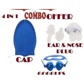 Royals Swimming Set for Kids (Swim Combo, Cap, Google, Earplug) |Swim Cap Goggle | Kids Swim Combo Set | Pool Party Swim Pool Party Swimming Ring Swim Tube