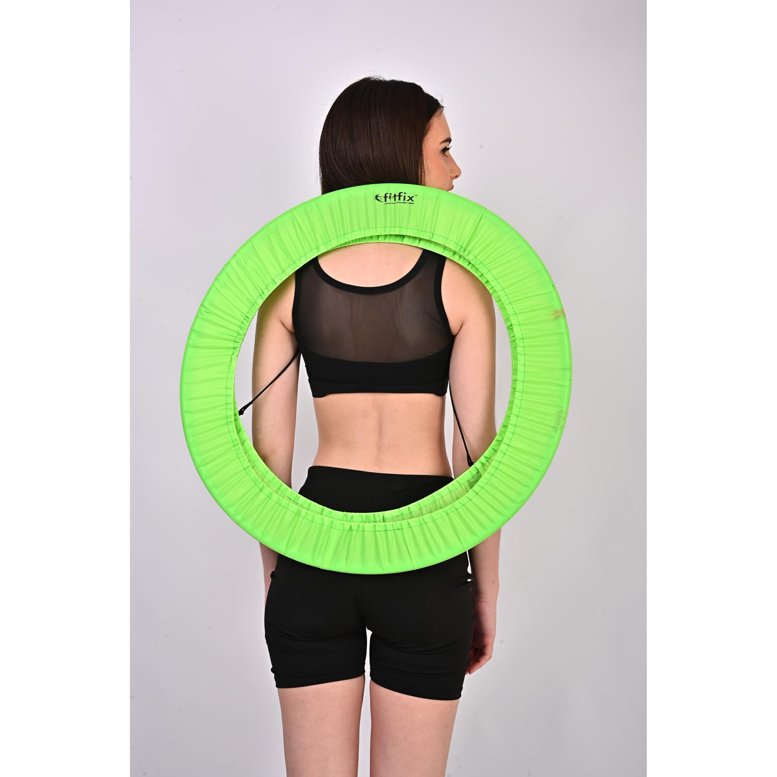 Fitfix Hula Hoop Fusion Welded Joint-60 Centimeter in Diameter for Kids Age 3+, Pack of 1 - Includes Carry Bag for Easy Portability