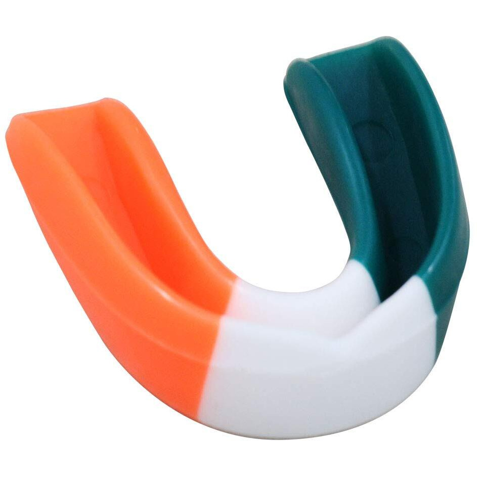 Invincible Mint Flavour Pro Mouth Guards (Orange White Green, Free Size)