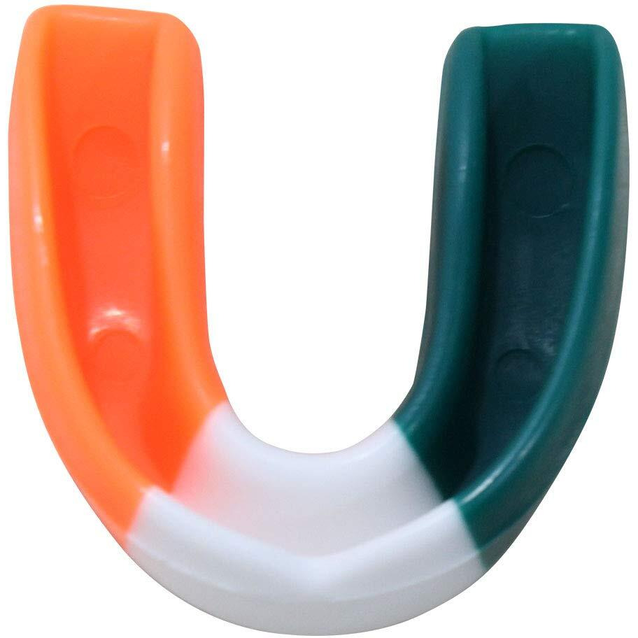 Invincible Mint Flavour Pro Mouth Guards (Orange White Green, Free Size)