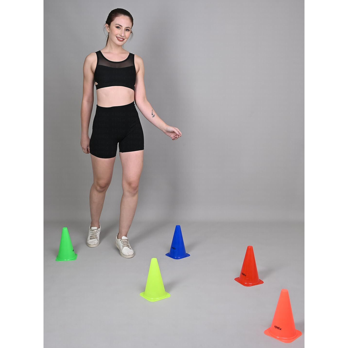 Fitfix Elevate Your Training with FITFIX Sports 6 Inch Cone Marker Pack 12 Pcs Unleash Versatility Durability Every Activity - The Ultimate Solution Comes in Pack of 6-12-18-24- 30-36- 42-48 ps