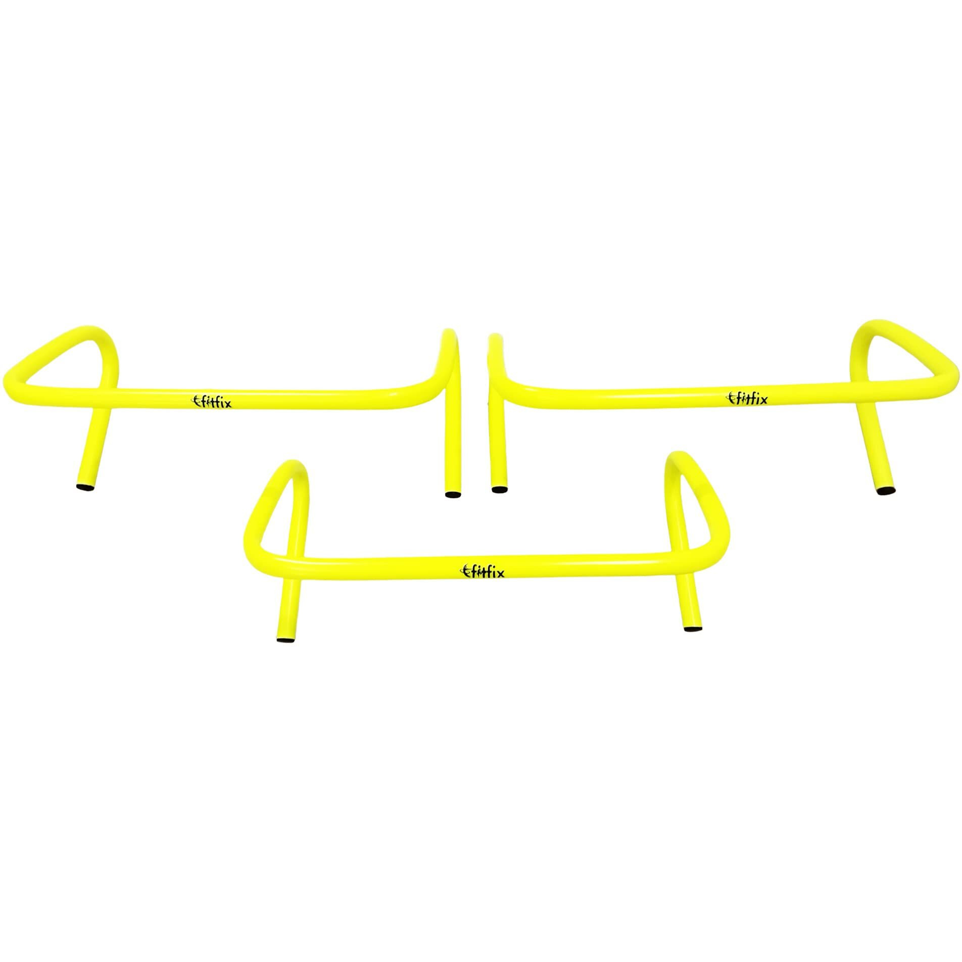 Fitfix Training Hurdles for Field Training and Speed Coordination  Hurdles for Kids Occupational Therapy 6,9,12 Inch Agility Hurdles (9.0 Inches, Pack of 3 Pcs)