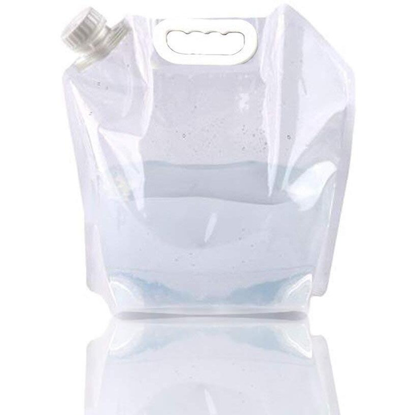 NEAR STOP Collapsible Emergency Water Jug Container Bag, Freezable, BPA Free Plastic Water Carrier Tank, Outdoor Folding Water Bag for Sport Camping Riding Mountaineer(5 Liters)