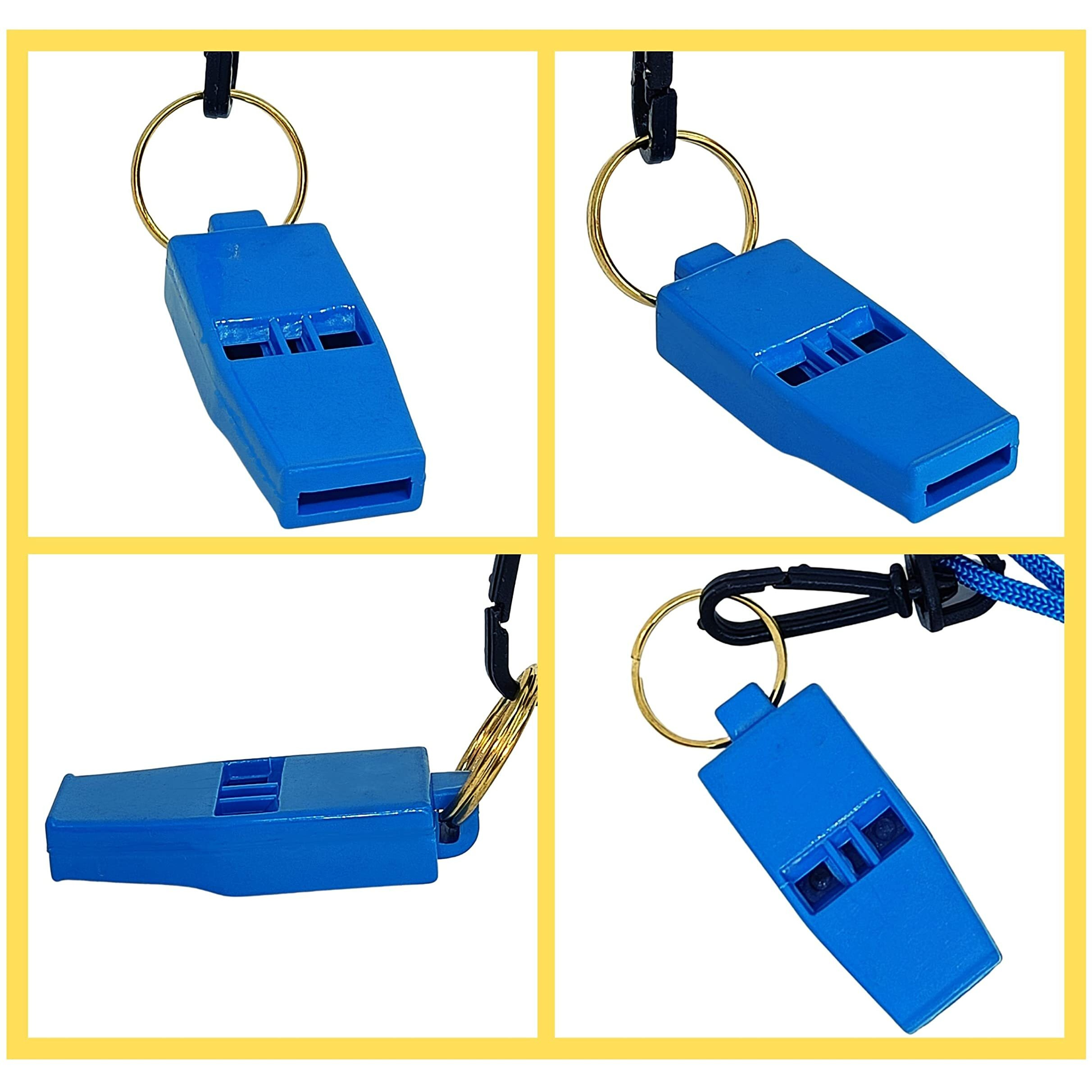 RightCare Windy 636 Sports and Training Pea Less Whistles- Used by Professionals (Pack of 4)-Blue