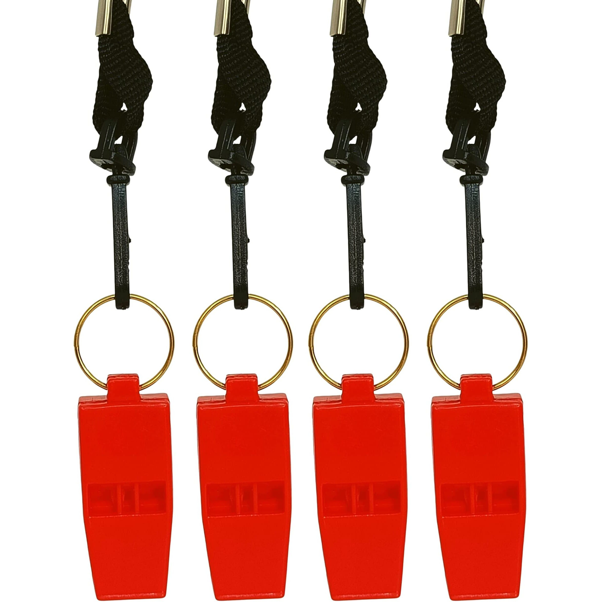 RightCare Windy 636 Sports and Training Pea Less Whistles- Used by Professionals (Pack of 4)-Red