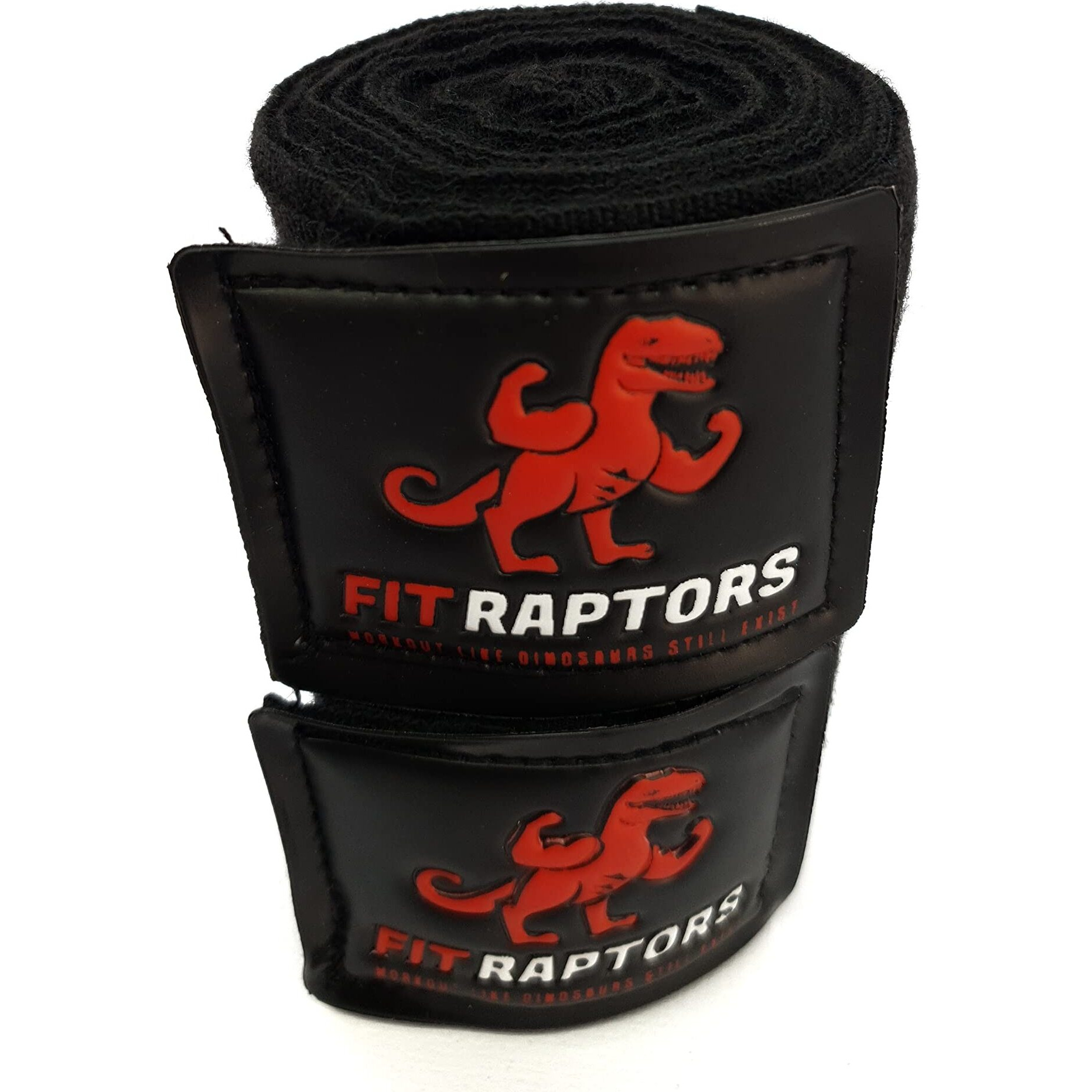 FitRaptors Cotton Boxing Hand Wrap with Thumb Loop for Men & Women Gym Accessories and Fitness Support Gloves Straps with Premium Velcro for Better Stability and Grip (3 Meters, Black)