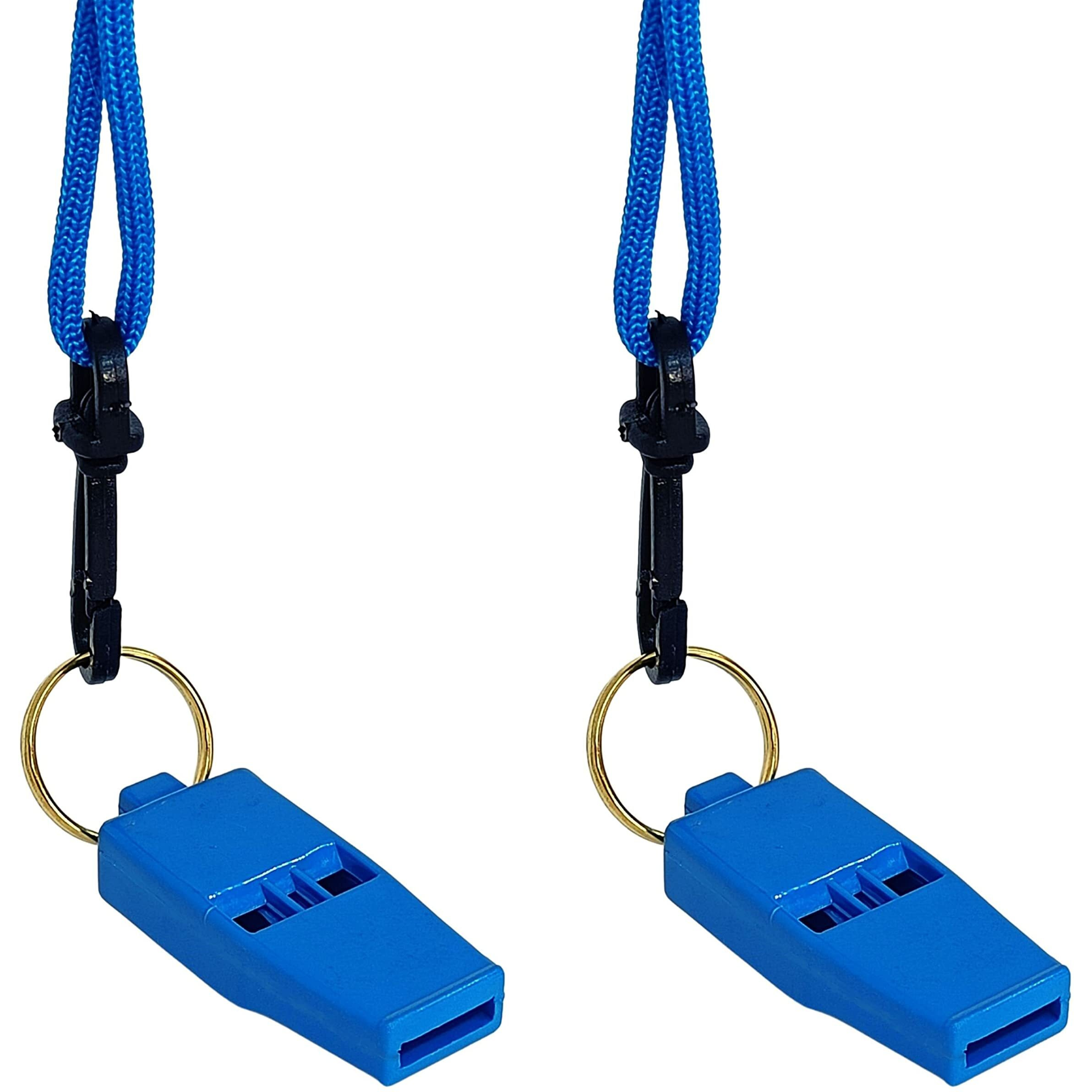 RightCare Windy 636 Sports and Training Pea Less Whistles- Used by Professionals (Pack of 2)- Blue