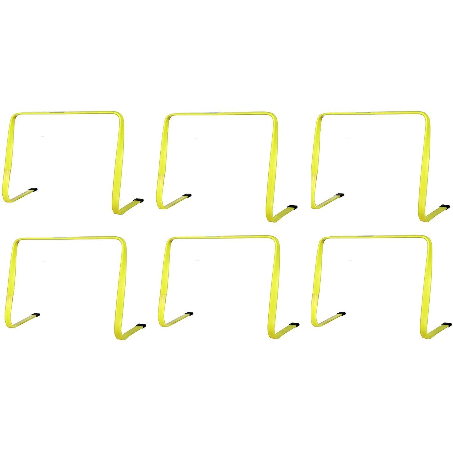 Fitfix Training Flat Hurdles for Field Training and Speed Coordination Hurdles for Kids Occupational Therapy 12 Inch Agility Hurdles (12.0 Inches, Qty 5 Pcs)