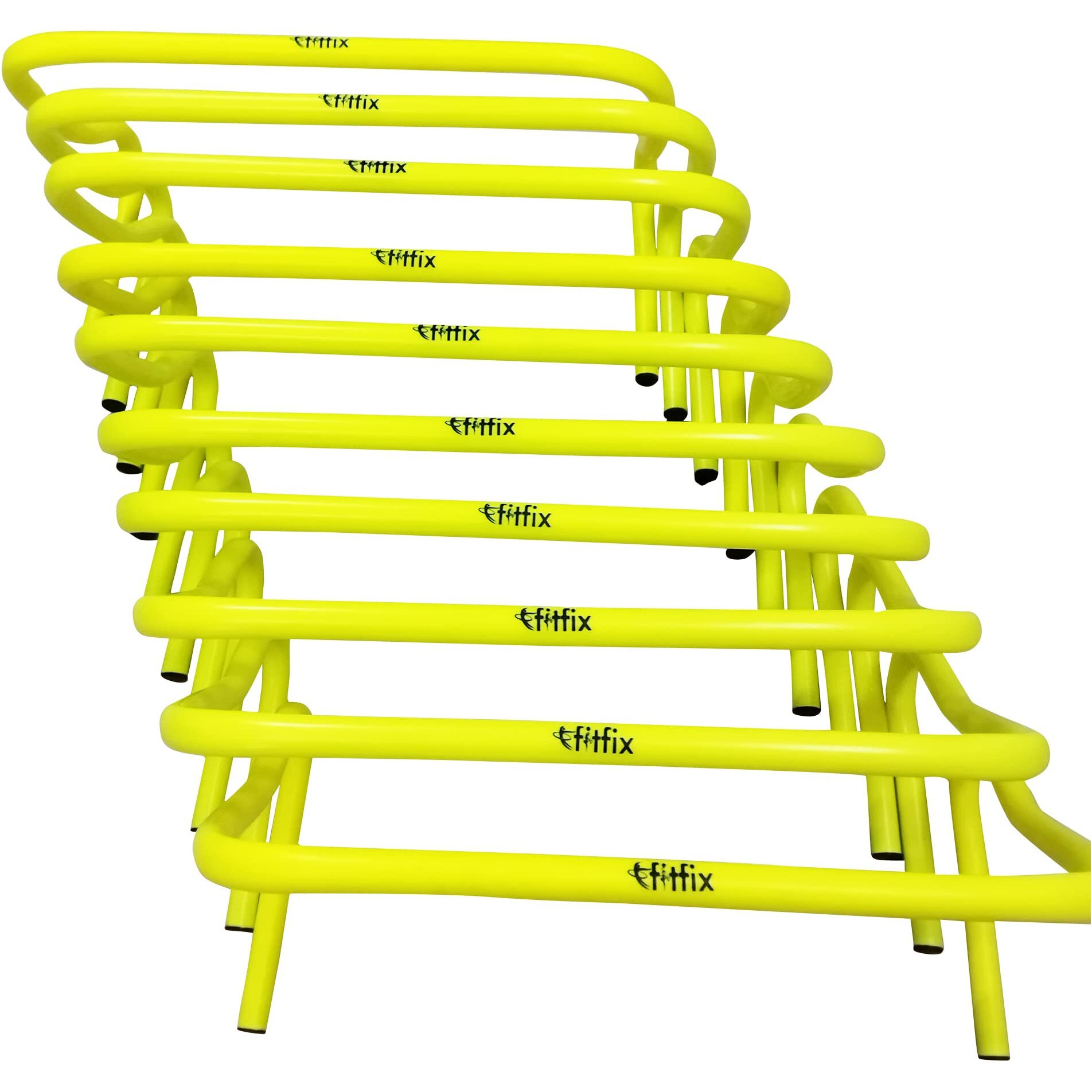 Fitfix Training Hurdles for Field Training and Speed Coordination  Hurdles for Kids Occupational Therapy 6,9,12 Inch Agility Hurdles (12.0 Inches, Pack of 10 Pcs)
