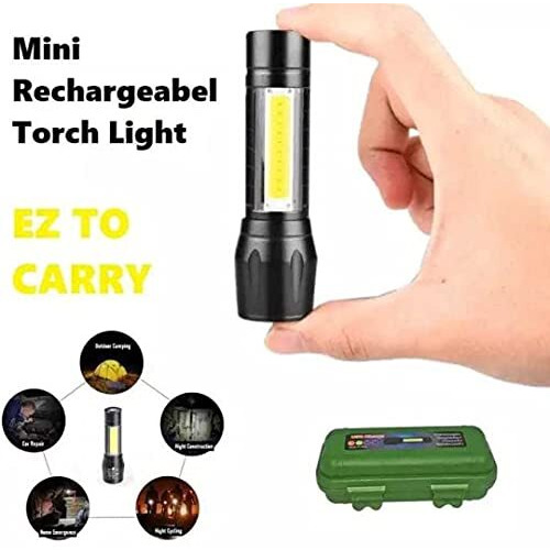 Torch Light Flashlight + Desk Lamp with Gift Box Focus Zoom Torch Light with 3 Modes Adjustable for Emergency and Activities