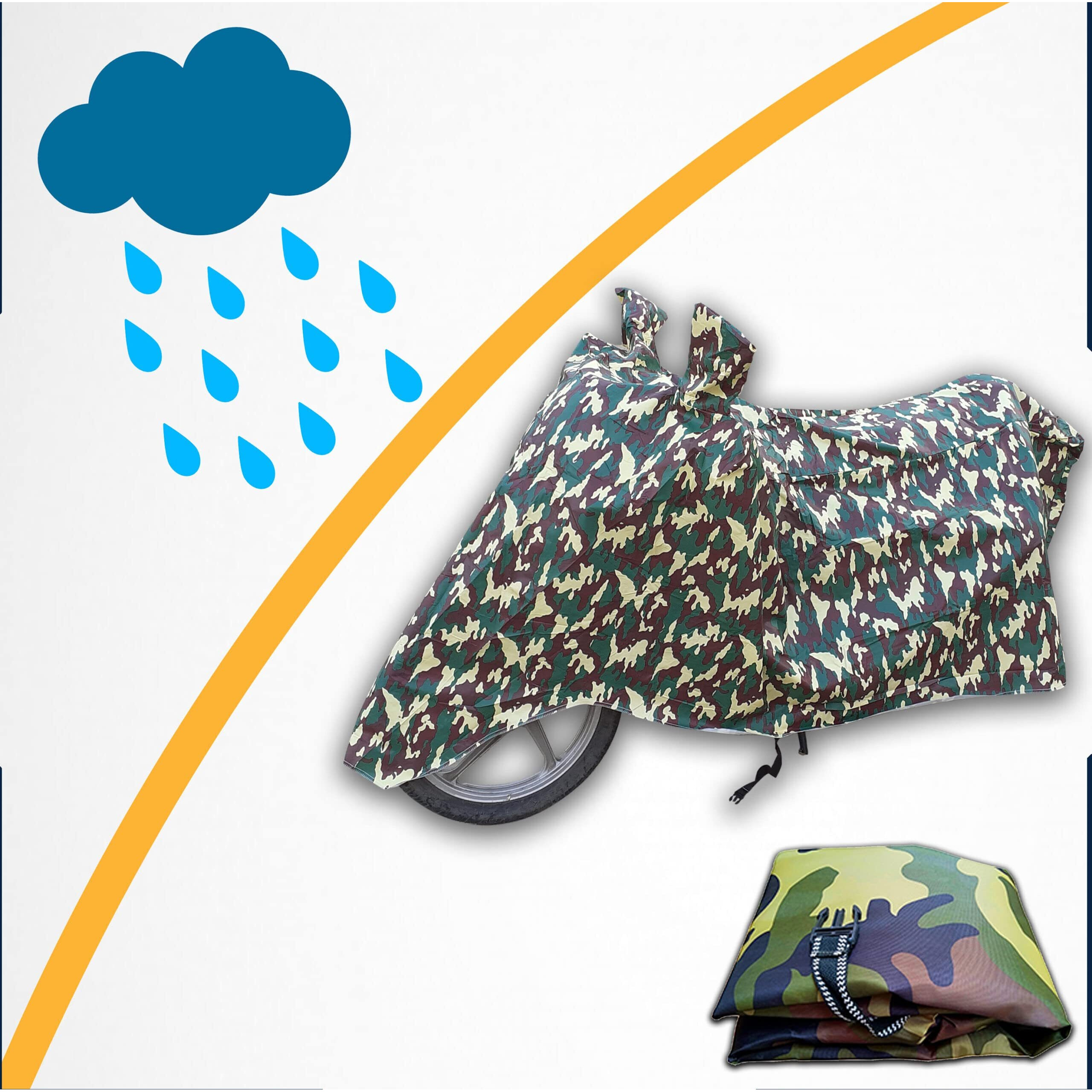 TRAUENIE Waterproof Body Cover for Devot Motors E Bike | Heavy Duty Cover for Devot Motors E Bike | Sun Protection & Dust Protection | Snow & Scratch Protection - by AUTOFIRM (Jungle)
