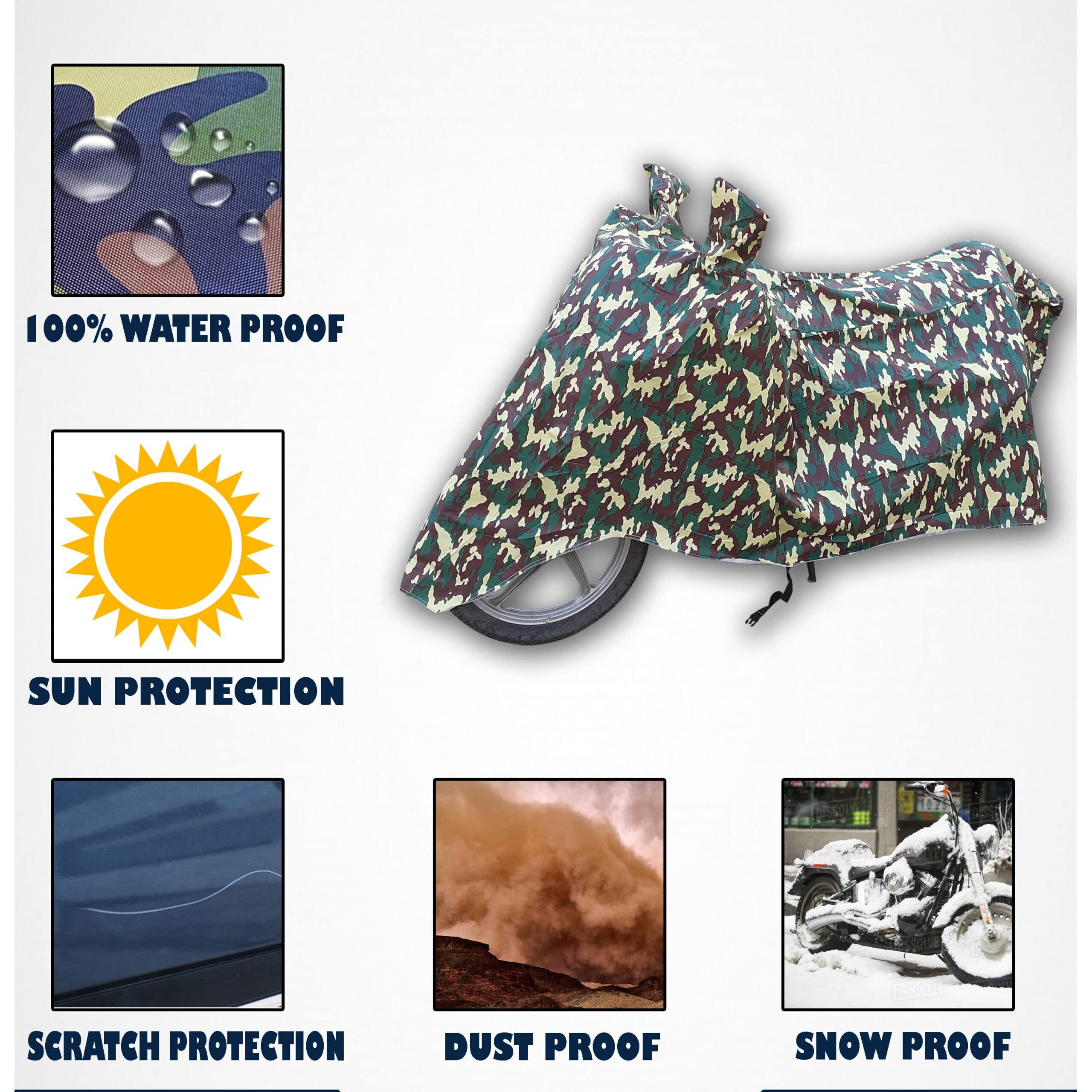 TRAUENIE Waterproof Body Cover for Devot Motors E Bike | Heavy Duty Cover for Devot Motors E Bike | Sun Protection & Dust Protection | Snow & Scratch Protection - by AUTOFIRM (Jungle)