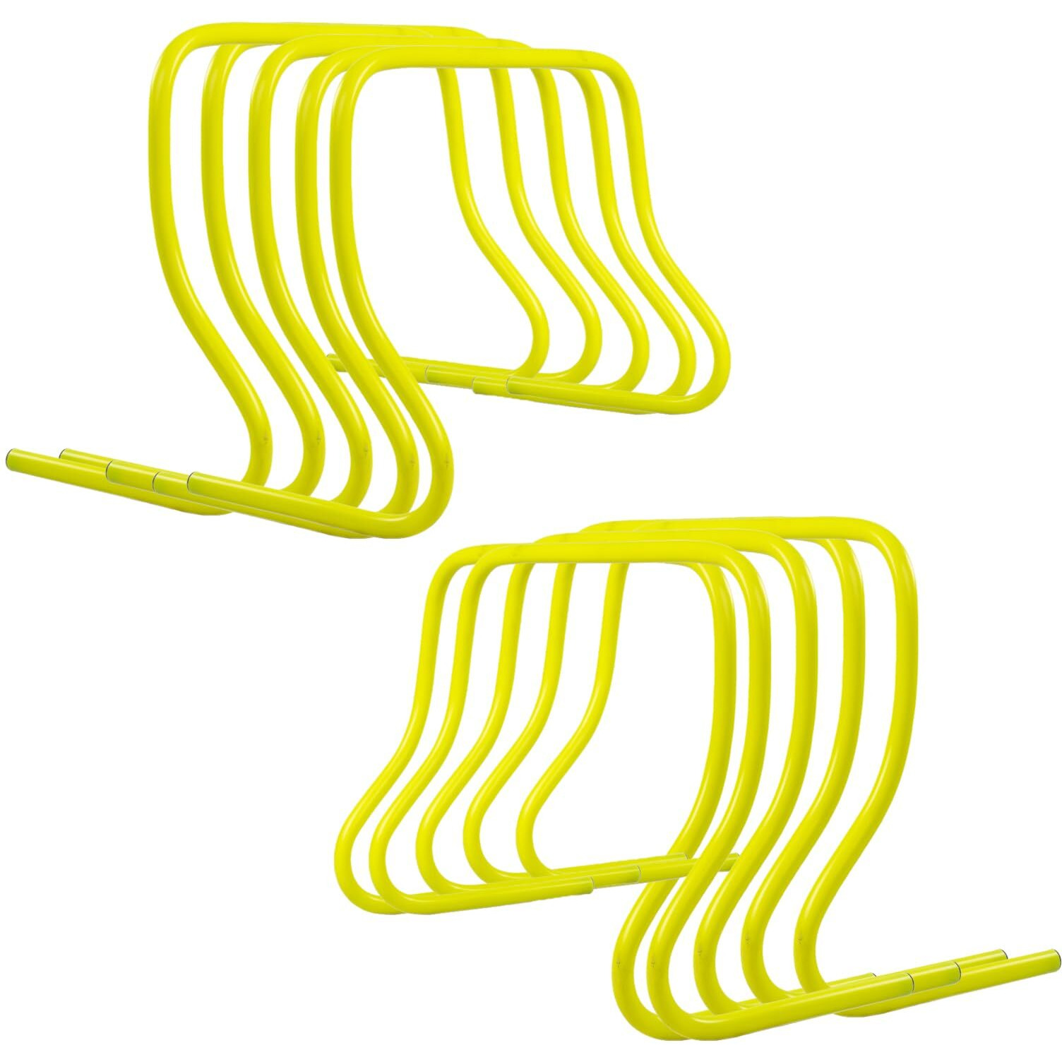 Fitfix Training Hurdles for Field Training and Speed Coordination  Hurdles for Kids Occupational Therapy 6,9,12, 15 Inch Agility Hurdles (15.0 Inches, Qty 10 Pcs)