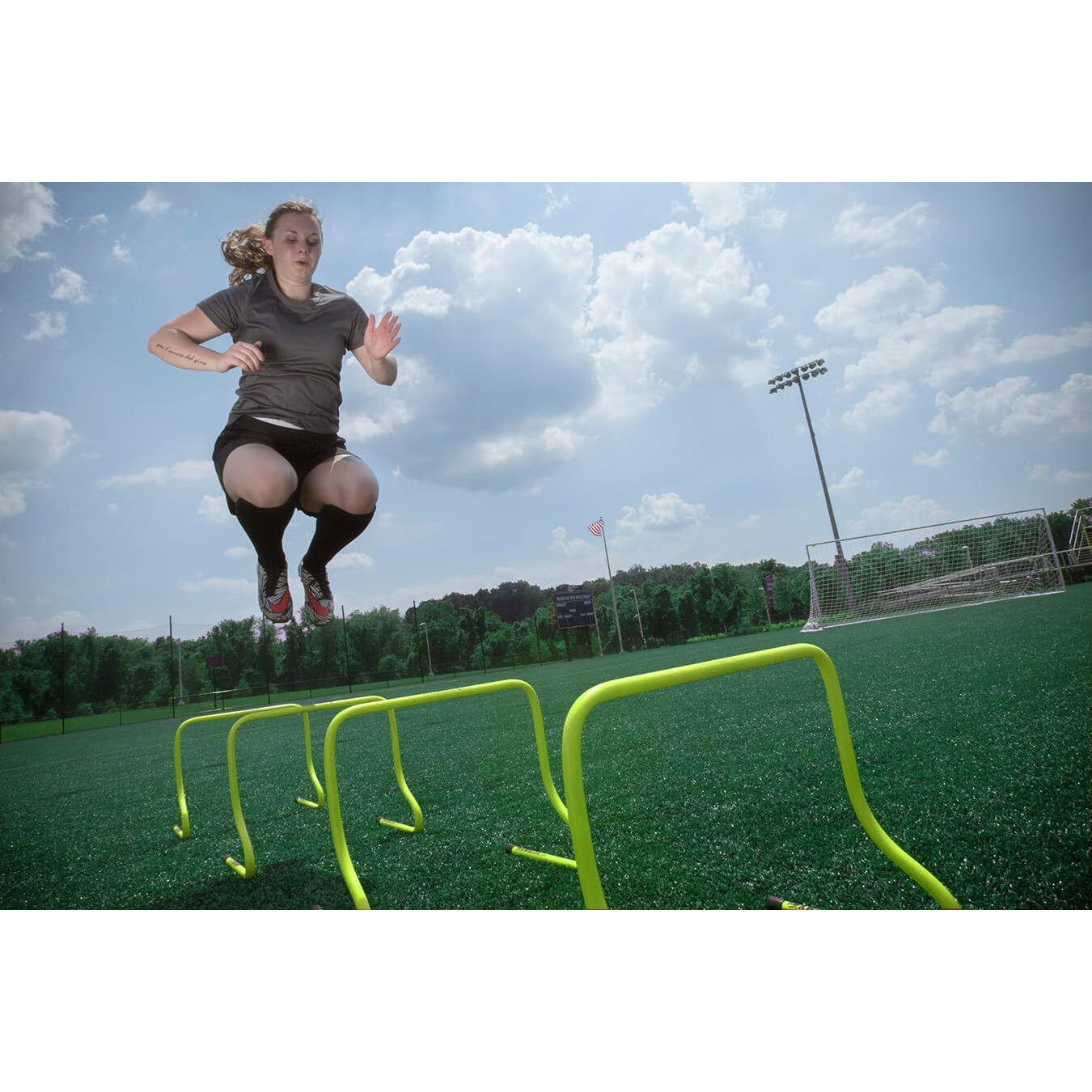 Fitfix Training Hurdles for Field Training and Speed Coordination  Hurdles for Kids Occupational Therapy 6,9,12, 15 Inch Agility Hurdles (15.0 Inches, Qty 10 Pcs)