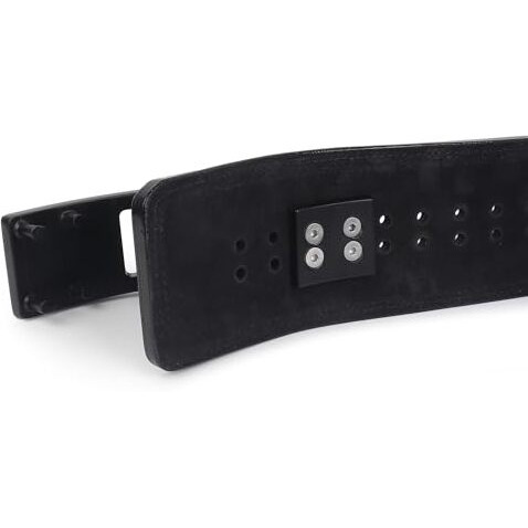 GRIFFIN GEARS Powerlifting Lever Gym Black Buckle With Black Belt Power 10MM Extreme Heavy Duty Genuine Leather Belts -Squats Deadlifts Bodybuilding Weight Lifting Power Lifting for Men (S-26 -34 )