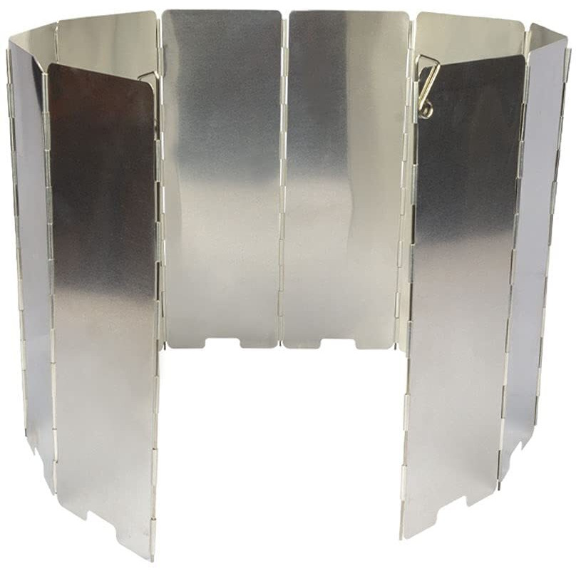 NEAR STOP 10 Plates Foldable Camping Stove Windshield, Outdoor Camping Cooker Wind Screen for Cooking and Picnic