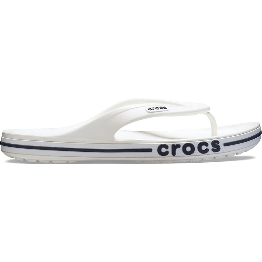 crocs unisex-adult Bayaband Flip WHITE/NAVY Flip-Flop - 5 UK Men/ 6 UK Women (M6W8) (205393-126)