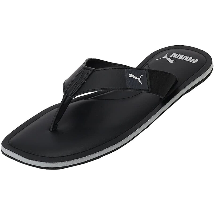 Puma Men's Capster V3 IDP Black-Silver-Harbor Mist Slipper-8 Kids UK (38794601)